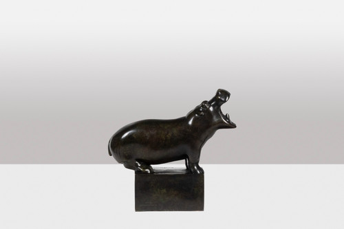 François Pompon. “Hippopotamus”, bronze, 2006 print.