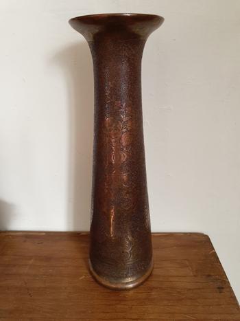 Beautiful, tall vase typical of the work produced by Val Saint Lambert under Léon Ledru