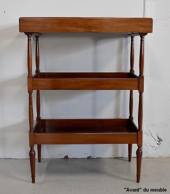 Small Powder Table in Mahogany, "Escalier de Cristal" manufacture, Louis XVI style - Late 19th century