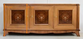 Credenza in noce, gusto J. Leleu - Metà del XX secolo