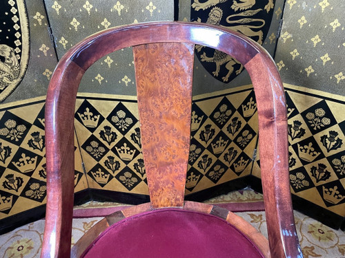 Suite Of 6 Art Deco Gondola Chairs