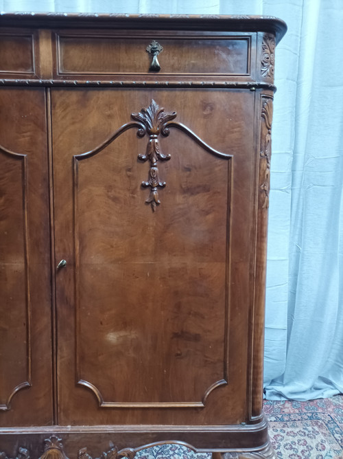 Chippendale mahogany bar cabinet Maison Jellinek Paris