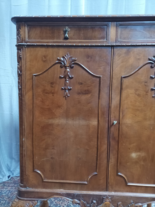 Chippendale mahogany bar cabinet Maison Jellinek Paris