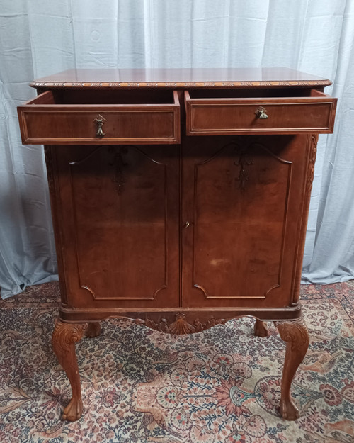 Chippendale mahogany bar cabinet Maison Jellinek Paris