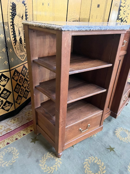 Credenza - Buffet in stile Luigi XVI En Noyer