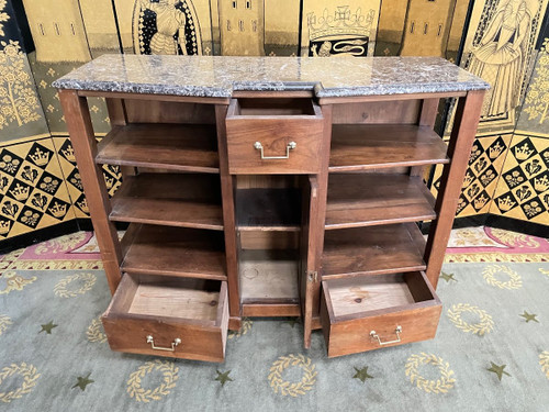 Credenza - Buffet in stile Luigi XVI En Noyer