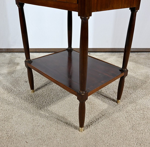 Small Chiffonnière Living Room Table in Mahogany, Louis XVI – 18th Century