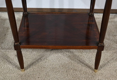 Small Chiffonnière Living Room Table in Mahogany, Louis XVI – 18th Century