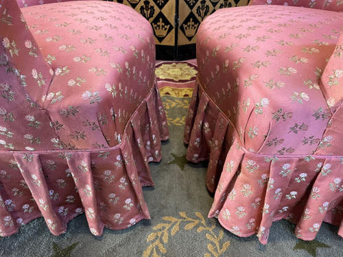 Pair De Fauteuils Crapaud