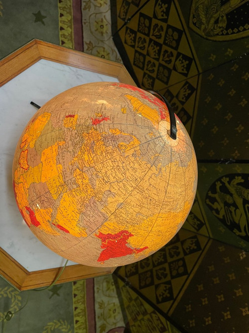 Globe - Mappemonde Verre 1960