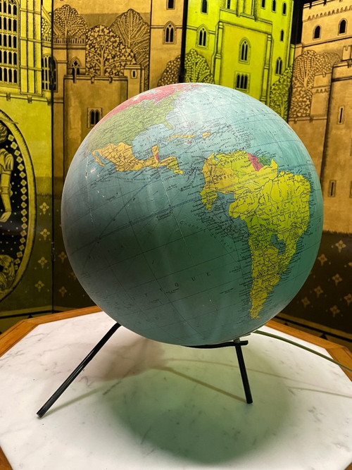 Globe - Mappemonde Verre 1960