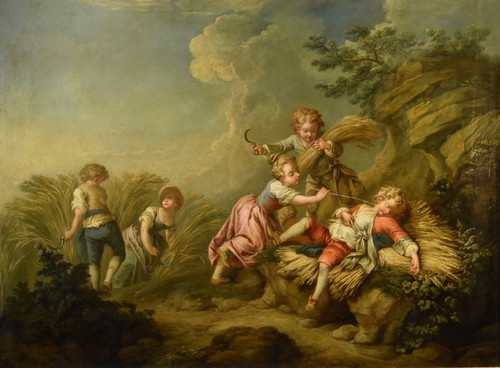 Game Of Children (allegory Of Summer), Etienne Jeaurat (vermenton 1699 - Versailles 1789)