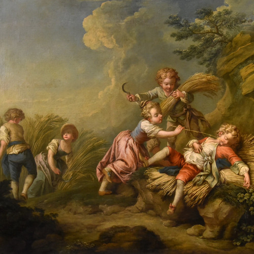 Game Of Children (allegory Of Summer), Etienne Jeaurat (vermenton 1699 - Versailles 1789)