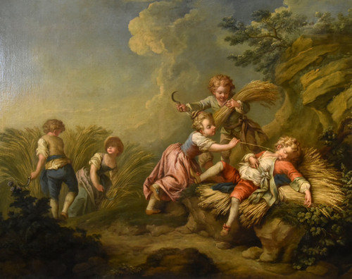 Game Of Children (allegory Of Summer), Etienne Jeaurat (vermenton 1699 - Versailles 1789)