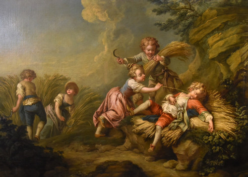 Game Of Children (allegory Of Summer), Etienne Jeaurat (vermenton 1699 - Versailles 1789)