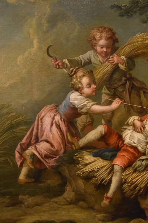 Game Of Children (allegory Of Summer), Etienne Jeaurat (vermenton 1699 - Versailles 1789)