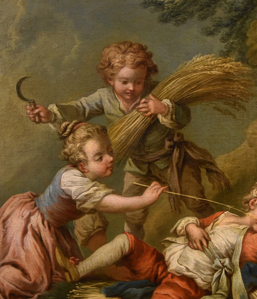 Game Of Children (allegory Of Summer), Etienne Jeaurat (vermenton 1699 - Versailles 1789)