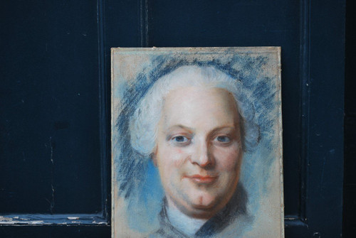 Portrait De Charles Jacques Collin  XVIIIème d'Après Quentin La Tour