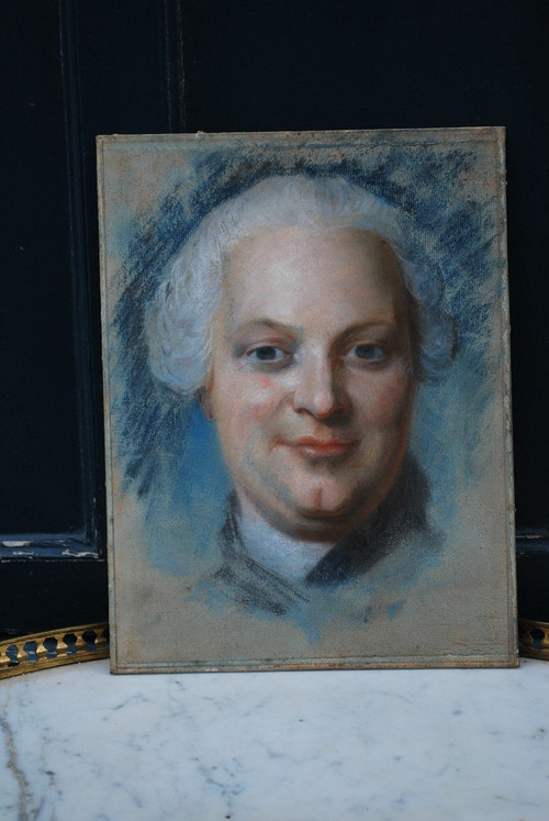 Portrait De Charles Jacques Collin  XVIIIème d'Après Quentin La Tour