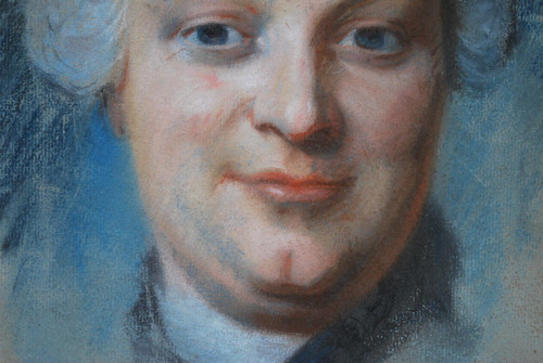 Portrait De Charles Jacques Collin  XVIIIème d'Après Quentin La Tour