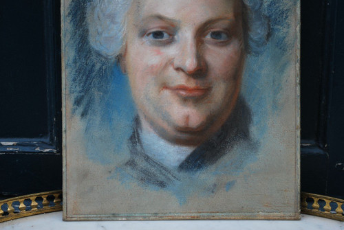 Portrait De Charles Jacques Collin  XVIIIème d'Après Quentin La Tour