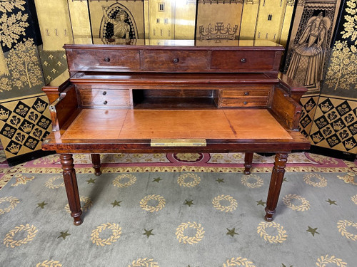 Louis Philippe Mahogany Tiered Desk