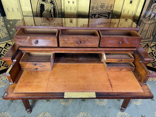 Louis Philippe Mahogany Tiered Desk