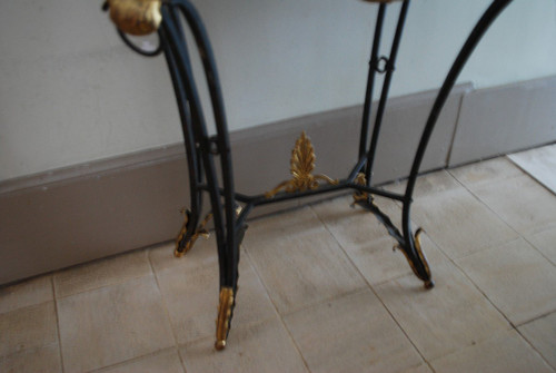 Louis XVI Style Wrought Iron Console or Middle Table