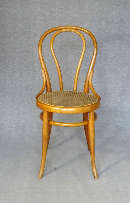 Chaise bistrot THONET N°18, vers 1875 cannage neuf