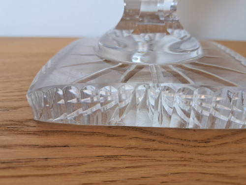 Baccarat Ou Saint Louis , Baluster Vase , Cut Crystal , Charles X , Early XX°.