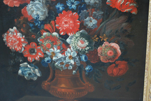 Due mazzi di fiori Natura morta Inizio XVIII secolo Jean Baptiste Dubisson