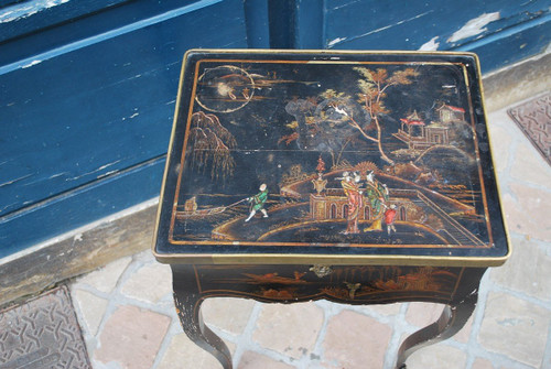 Petite Table époque Louis XV , Décor Aux Chinois  XVIIIe siècle