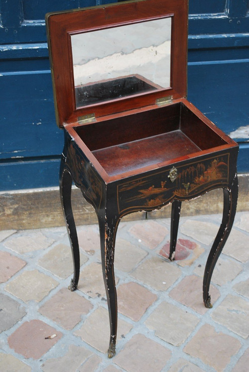 Petite Table époque Louis XV , Décor Aux Chinois  XVIIIe siècle