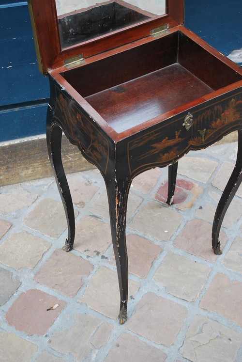 Petite Table époque Louis XV , Décor Aux Chinois  XVIIIe siècle