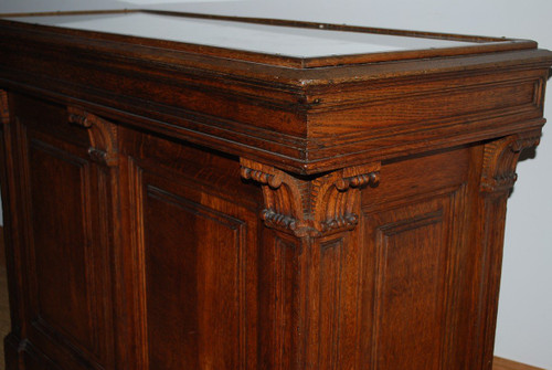 Oak Counter From The Late 19th Century