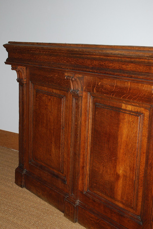 Oak Counter From The Late 19th Century