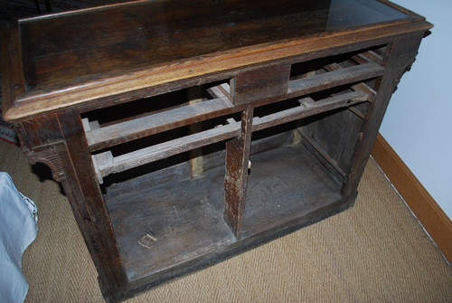 Oak Counter From The Late 19th Century