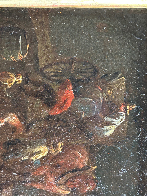 Small Oil On Canvas from the 17th century