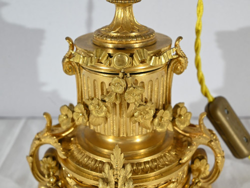 Gilded bronze lamp, Napoleon III period - mid-19th century