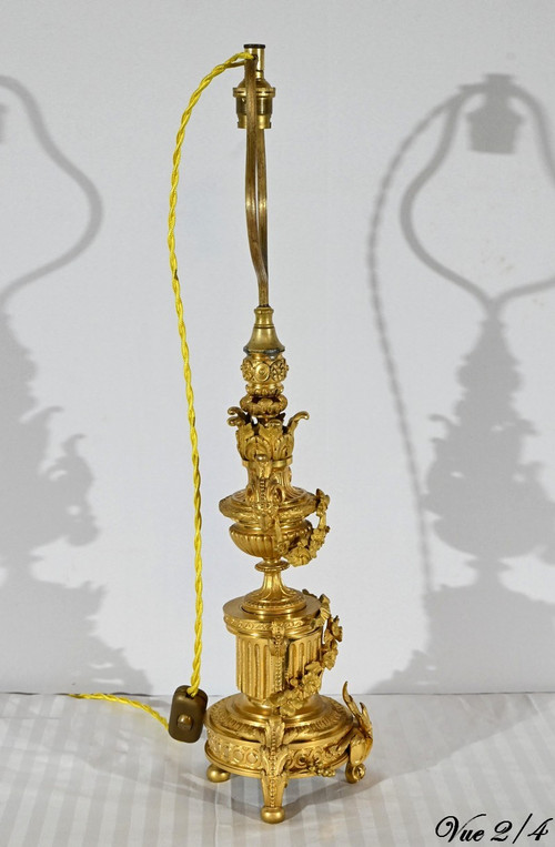 Gilded bronze lamp, Napoleon III period - mid-19th century