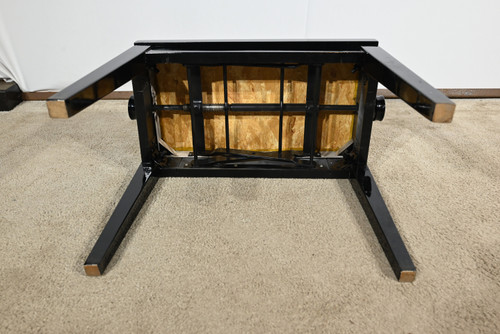 Banquette de Piano Réglable, en Bois laqué Noir – 1970