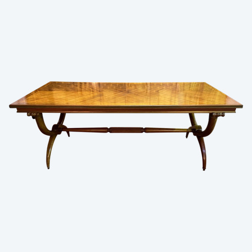 Mahogany Empire Style Dining Table