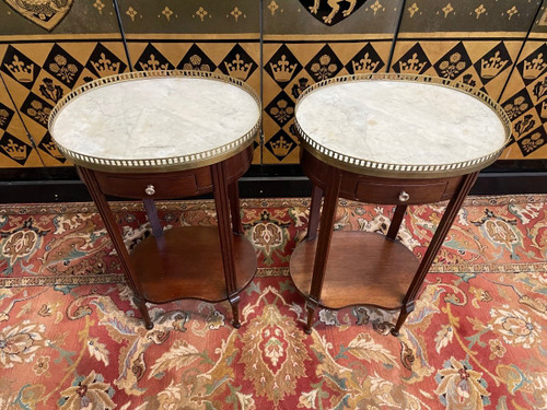 Pair Of Louis XVI Style Bedside Tables