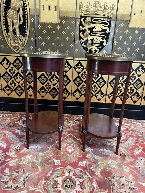 Pair Of Louis XVI Style Bedside Tables