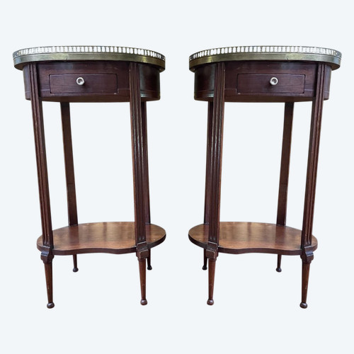 Pair Of Louis XVI Style Bedside Tables