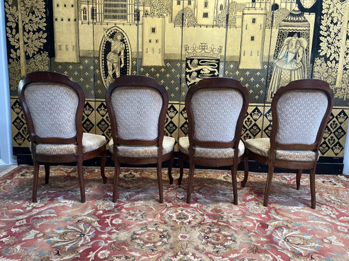 Suite Of 4 Louis Philippe Mahogany Chairs