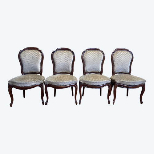 Suite Of 4 Louis Philippe Mahogany Chairs