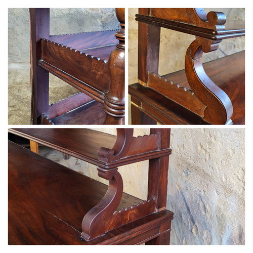 Mahogany wall shelf - 19th century