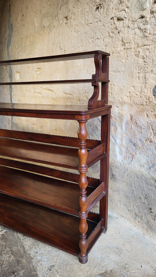 Mahogany wall shelf - 19th century