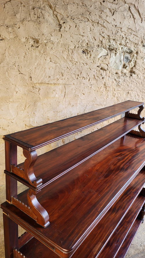 Mahogany wall shelf - 19th century